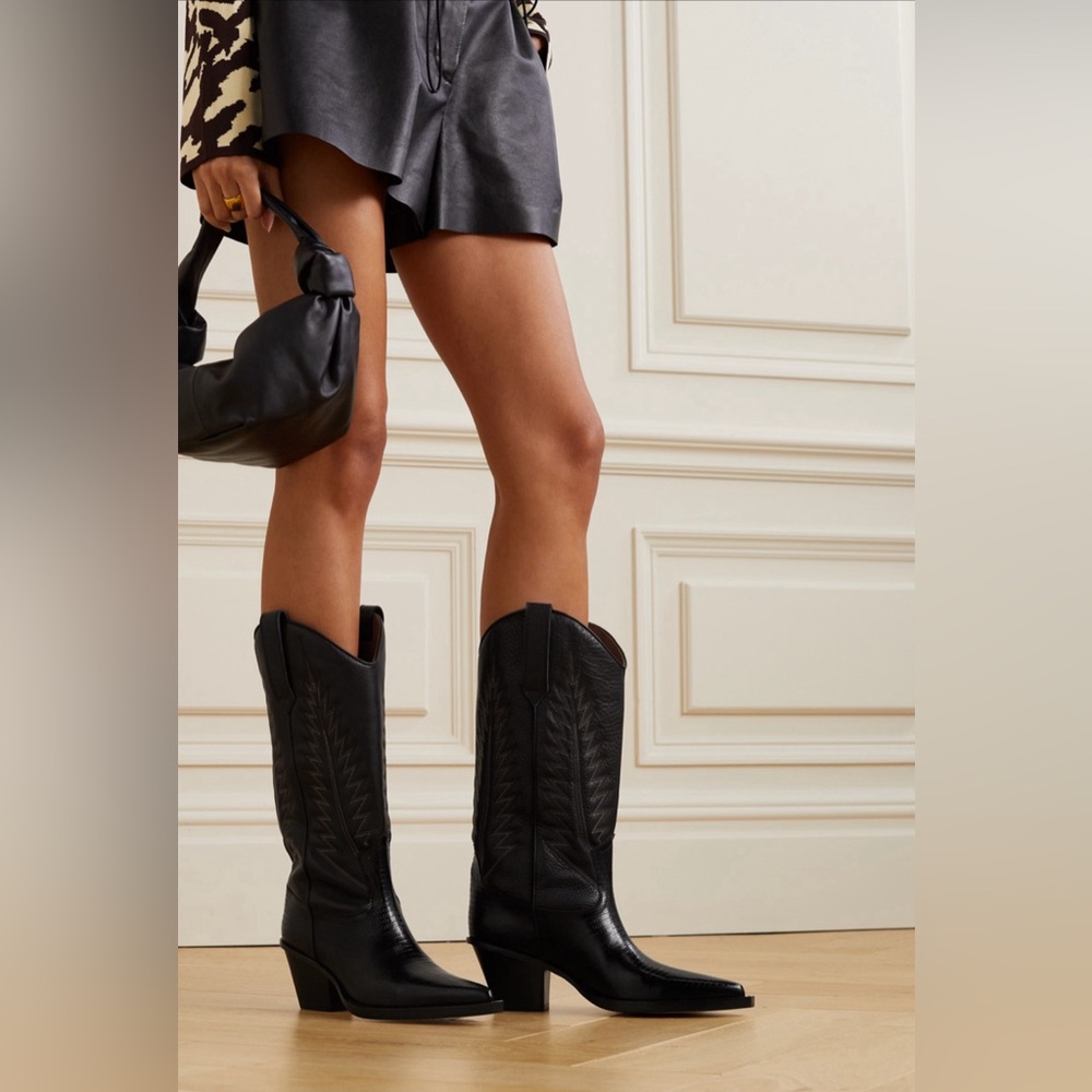 Paris Texas Rosario textured and croc effect leather cowboy boots size 5